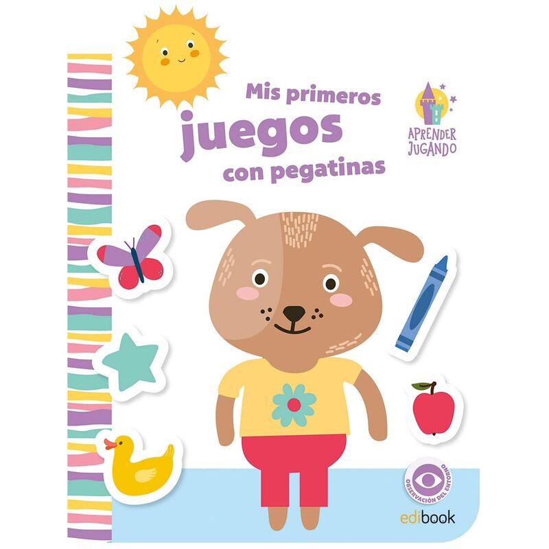 Imagiland aprender jugando libro juegos con pegatinas 'nº 1' 28x21cm