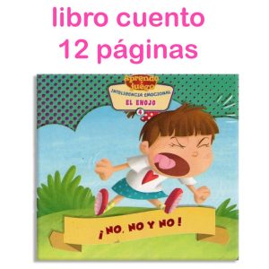 Libro cuento ¡No, No, No! 12 paginas 15x16cm