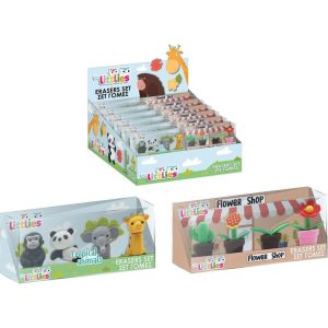 Set de 4 gomas en caja The Littlies